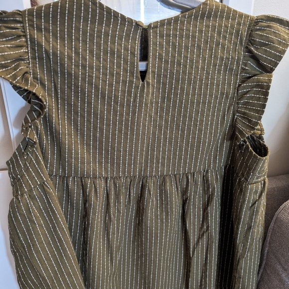 THML embroidered striped green top M - Picture 5 of 6